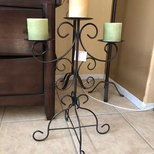 Metal 3 tier candle holder